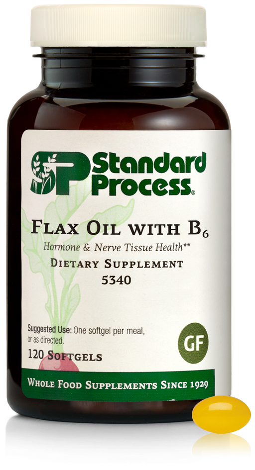 Flax Oil with B6, 120 Softgels