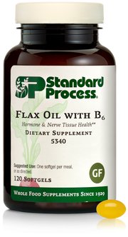 Flax Oil with B6, 120 Softgels