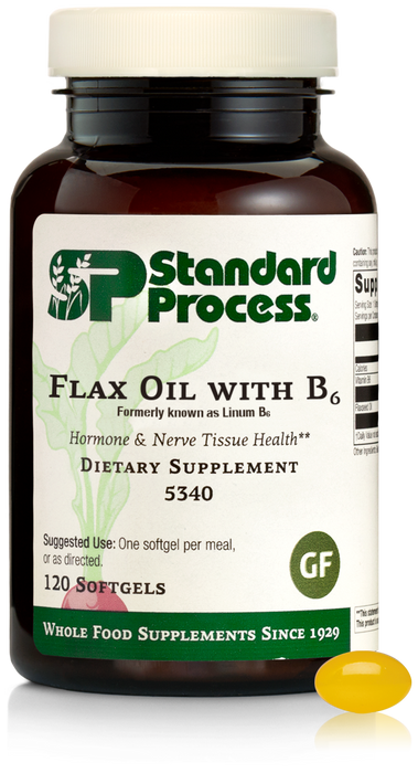 Flax Oil with B6, 120 Softgels