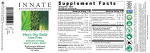 Men's One Daily Iron Free (60 Tablets)-Vitamins & Supplements-Innate Response-Pine Street Clinic