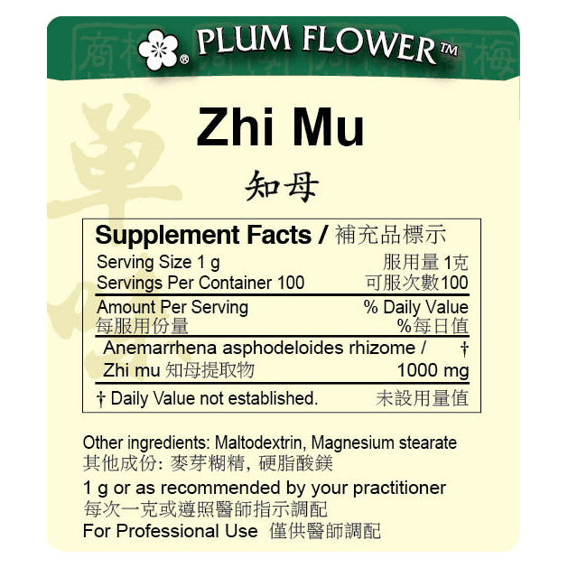 Zhi Mu extract granule