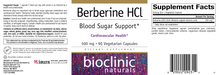 Berberine HCL (90 Capsules)-Vitamins & Supplements-Bioclinic Naturals-Pine Street Clinic