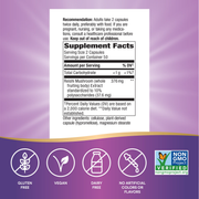 Reishi Standardized (100 Capsules) — Supplement Facts