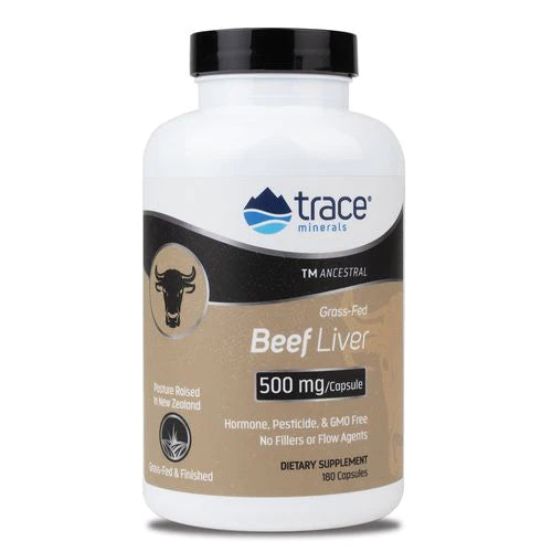 TMAncestral Beef Liver (180 Capsules)-Vitamins & Supplements-Trace Minerals-Pine Street Clinic