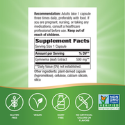 Gymnema Standardized (60 Capsules) — Supplement Facts