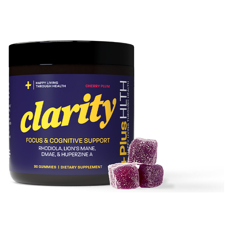 +PlusHLTH Clarity Gummies (Cherry Plum) (30 Gummies)