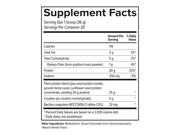 +PlusHLTH Empowr Protein + Creatine (Vanilla) — Supplement Facts