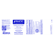 Ubiquinol-QH 200 mg (60 Softgels) label