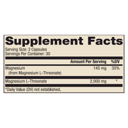 Magnesium L-Threonate (90 Capsules)