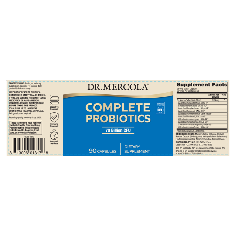 Complete Probiotics 70 Bill CFU
