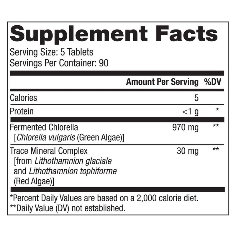 Fermented Chlorella with Chlorophyll (450 Tablets)