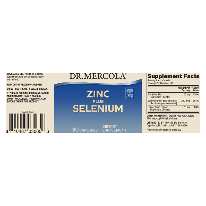 Zinc Plus Selenium (30 Capsules)