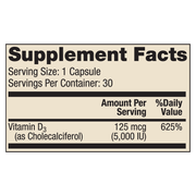 Liposomal Vitamin D3 5000 IU (30 Capsules)