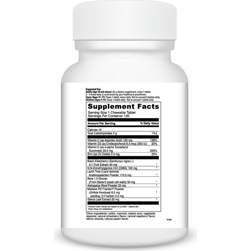 Immuno-Dmg (120 Chewable Tablets) supplement facts
