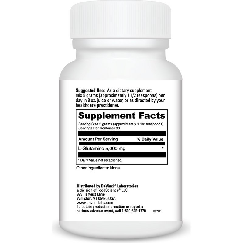 L-Glutamine Powder (30 5 grams) supplement facts