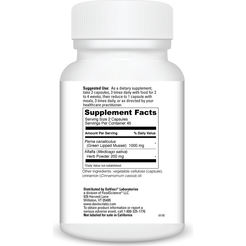 Perna supplement facts