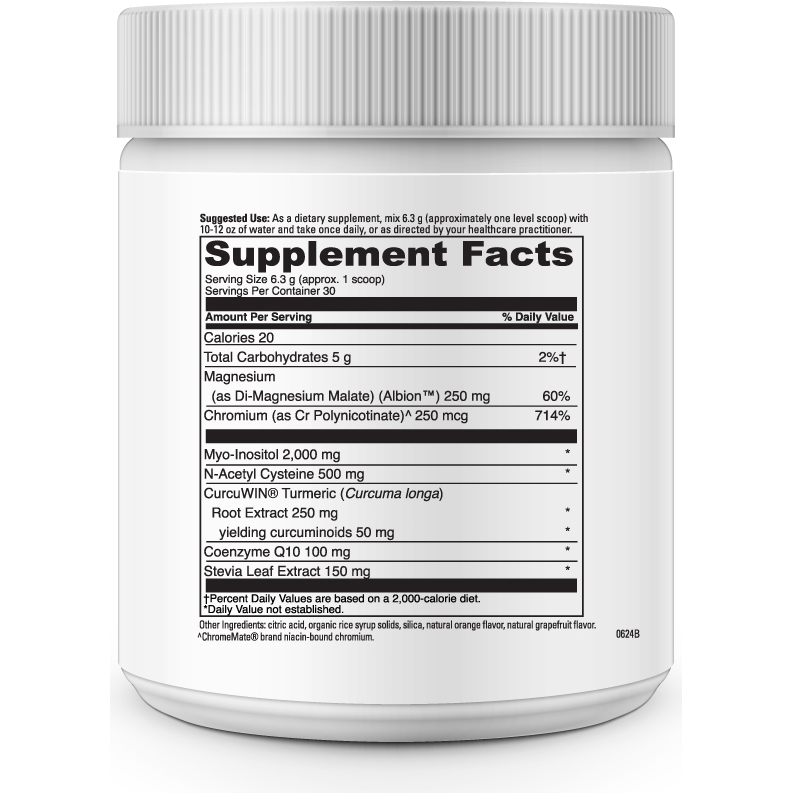 Metabolic Ovary Support* (30 6.3 g scoop) supplement facts