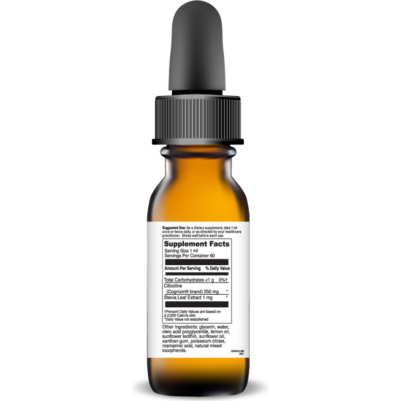 Liposomal Citicoline (60 1 ml) supplement facts