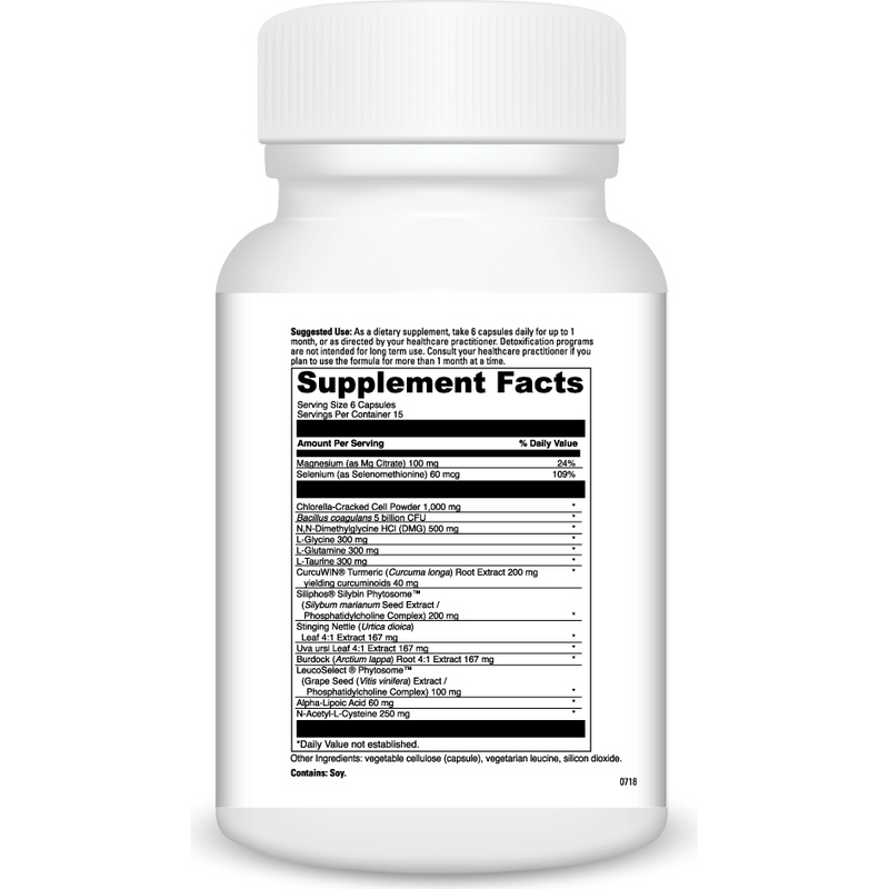Multiphase Detox* (90 Capsules) supplement facts