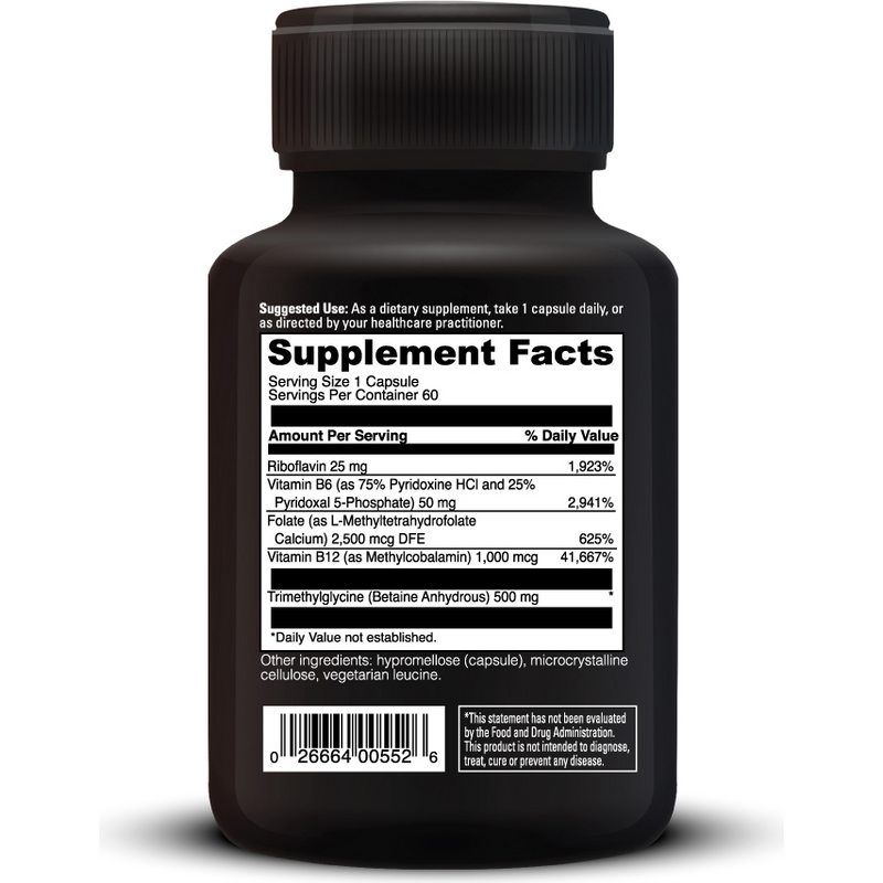 Methyl Benefits (60 Capsules) supplement facts