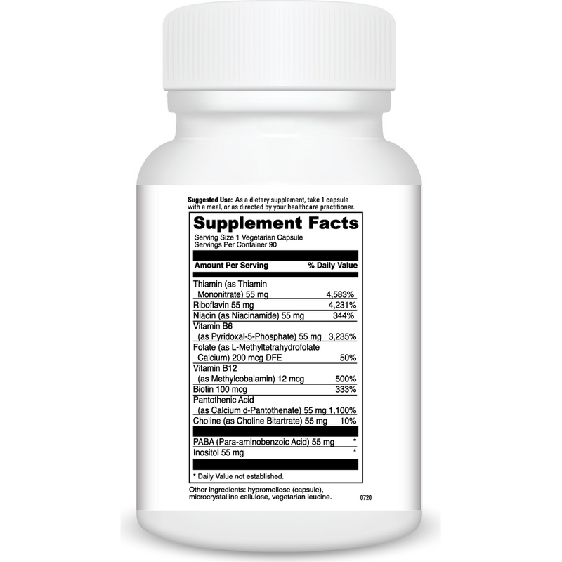 Stress B Capsules (90 Capsules) supplement facts