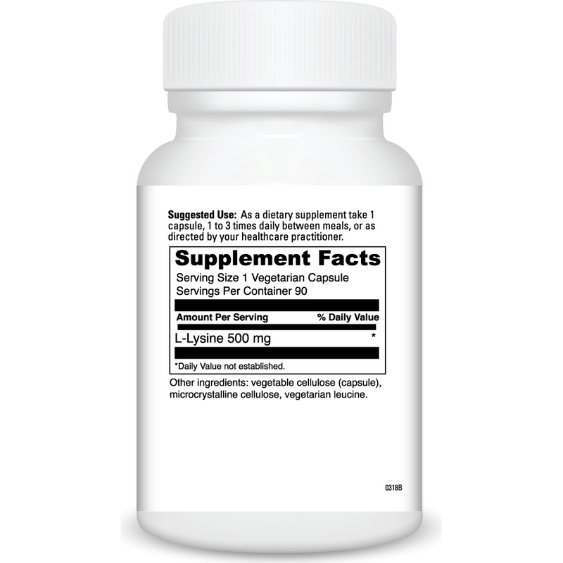 L-Lysine Capsule (90 Capsules) supplement facts