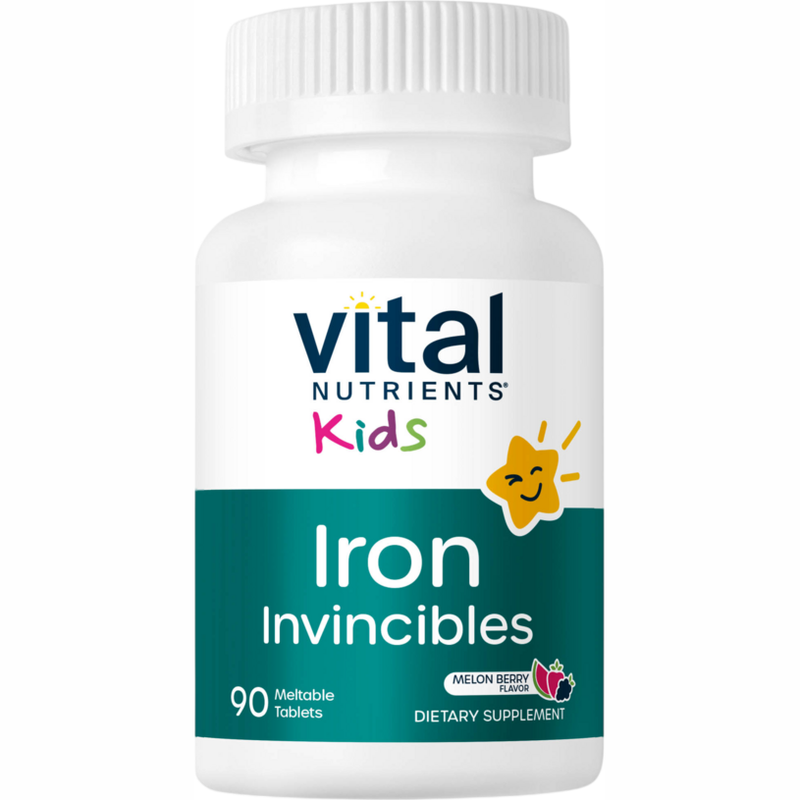 Kids Iron Invincibles, Meltable Tablets, Melon Berry (60 Tablets)