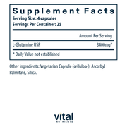 Glutamine 3400 mg (100 Capsules)