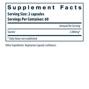 Taurine 1000 mg (120 Capsules)
