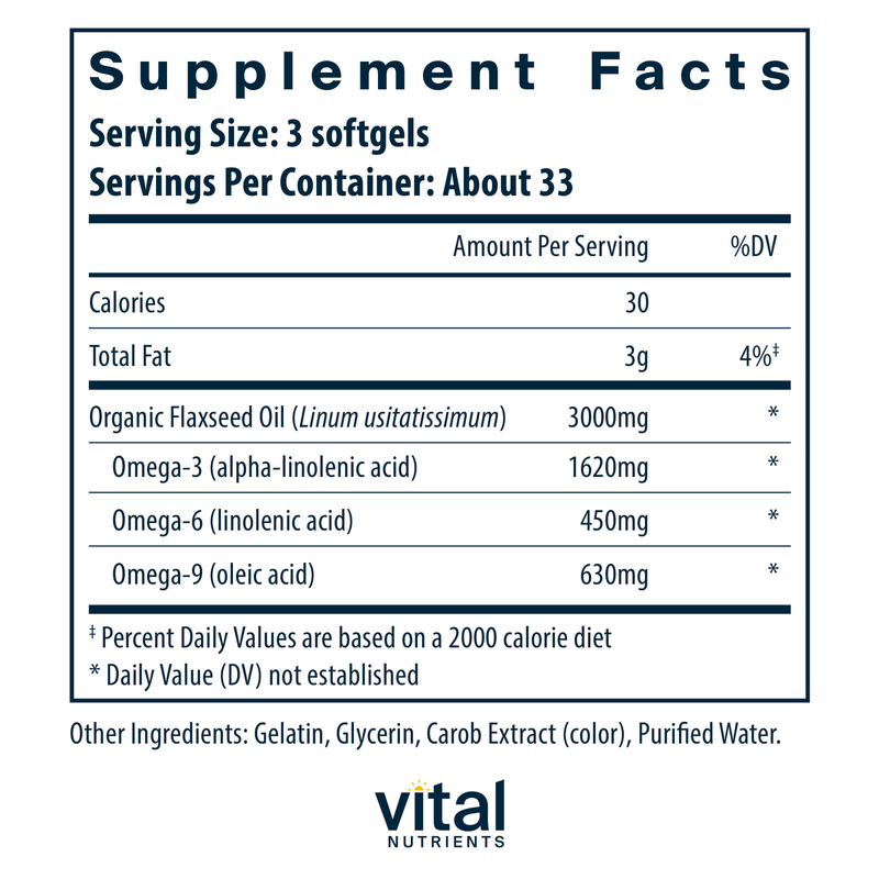 Flax Oil (100 Softgels)