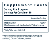 Rhodiola rosea 3%