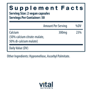 Calcium (citrate/malate) (150 mg) (100 Capsules)