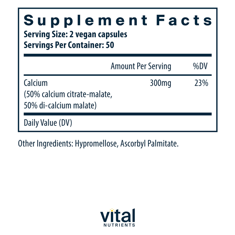 Calcium (citrate/malate) (150 mg) (100 Capsules)