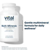 Multi-Minerals Citrate/Malate (No Copper or Iron) (120 Capsules)