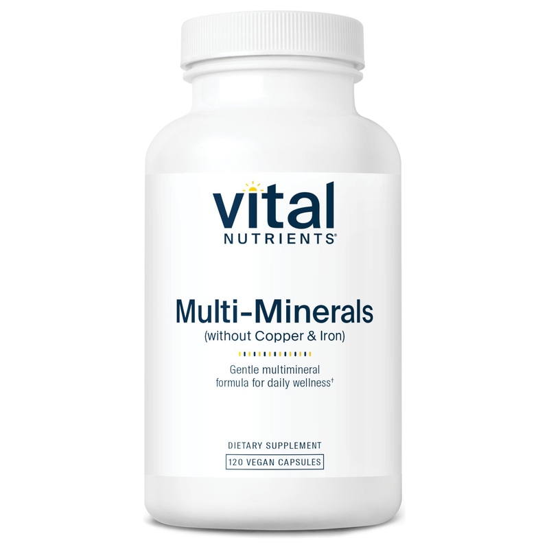 Multi-Minerals Citrate/Malate (No Copper or Iron) (120 Capsules)