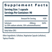 Selenium 200 mcg (90 Capsules)