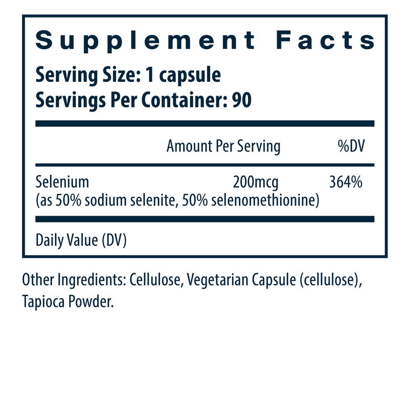 Selenium 200 mcg (90 Capsules)