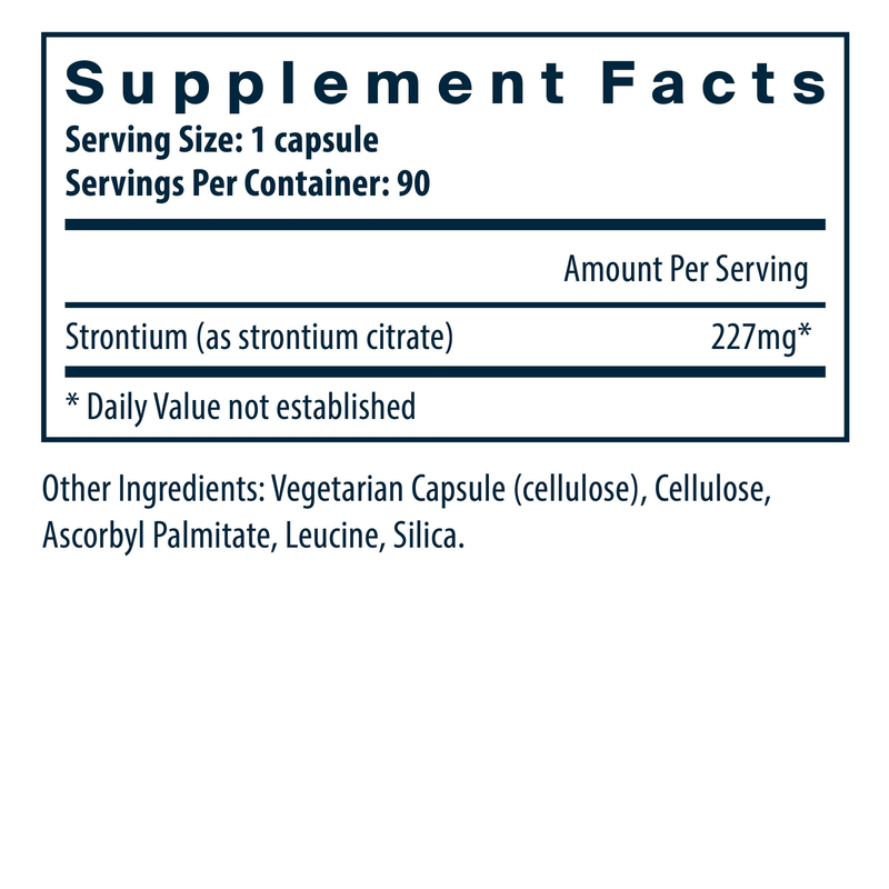 Strontium (Citrate) 227 mg (90 Capsules)