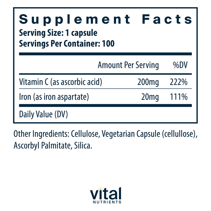 Iron Plus C (100 Capsules)