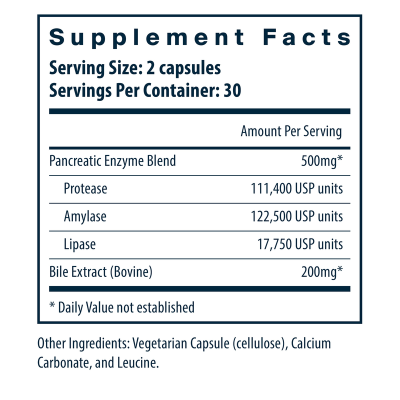 Pancreatin & Ox Bile Extract