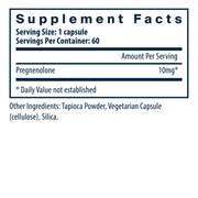 Pregnenolone 10 mg (60 Capsules)