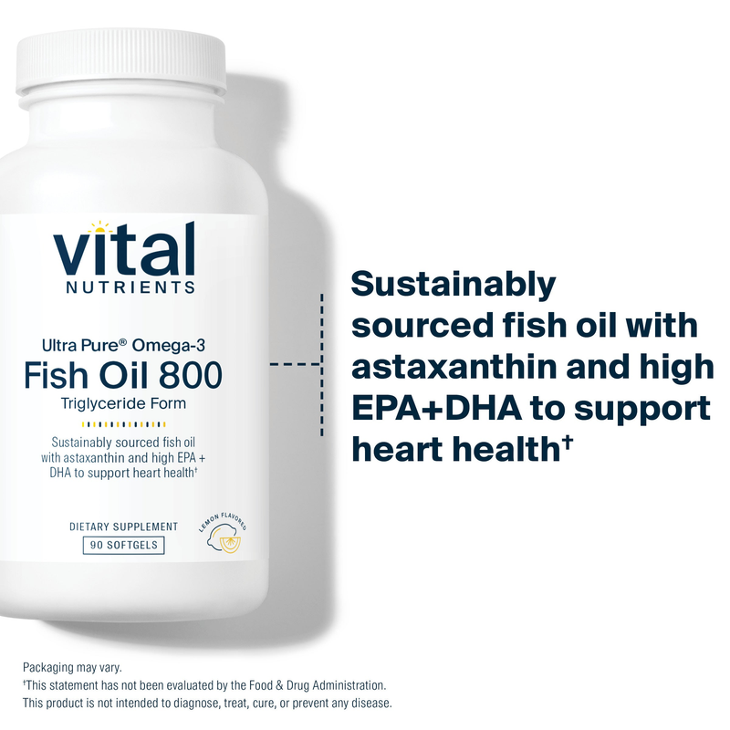Ultra Pure Fish Oil 800 TG (90 Softgels)