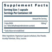 7-Keto DHEA 100 mg (60 Capsules)