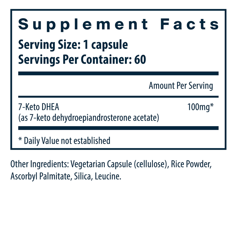 7-Keto DHEA 100 mg (60 Capsules)