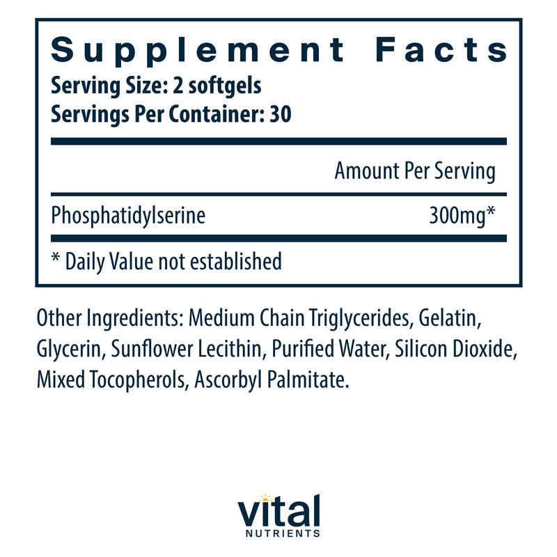 Phosphatidylserine 150 mg (60 Softgels)