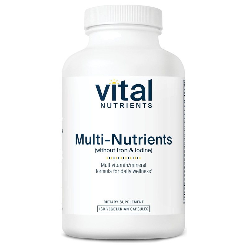 Multi-Nutrients (No Iron/Iodine) (180 Capsules)