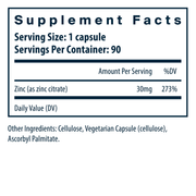 Zinc (citrate) (30 mg)