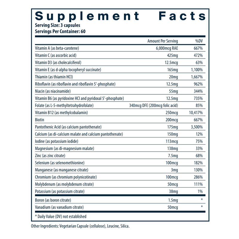 Multi-Nutrients 3 Citrate/Malate (180 Capsules)