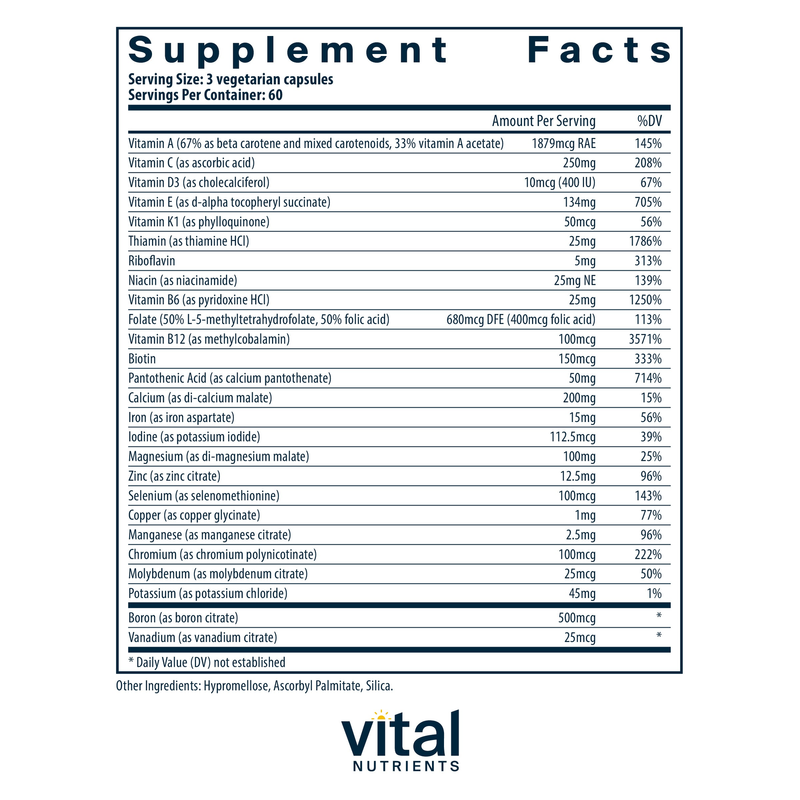 PreNatal Multi-Nutrients (180 Capsules)
