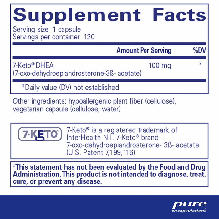 Pure Encapsulations - 7-KETO DHEA (100 mg) - 